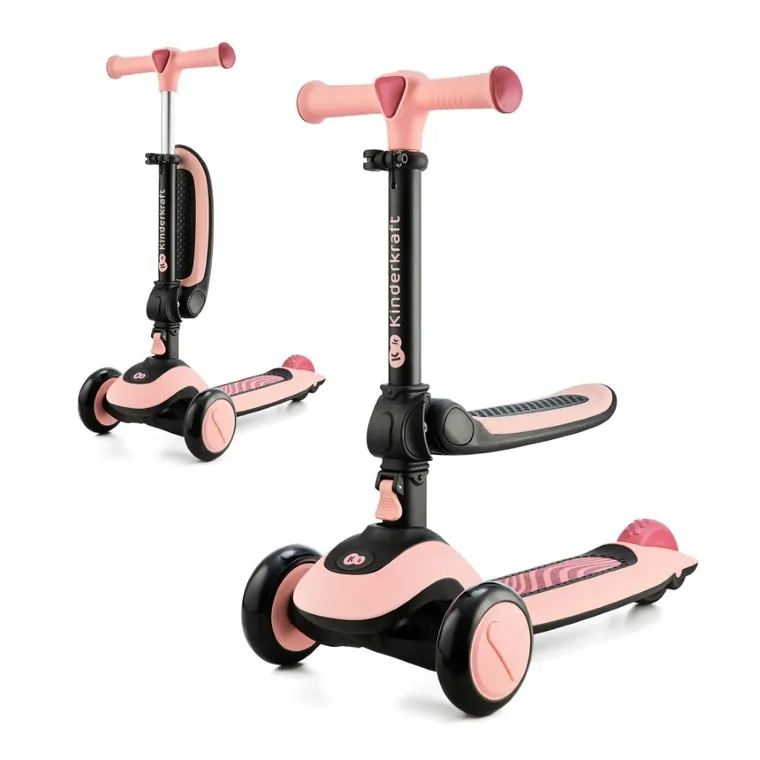 Kinderkraft, Halley, bicicleta si trotineta 2in1, Rose Pink