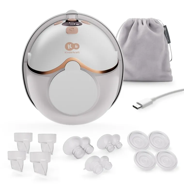 Kinderkraft, Hands-Free, pompa electrica simpla pentru san MamaFlow, Gold