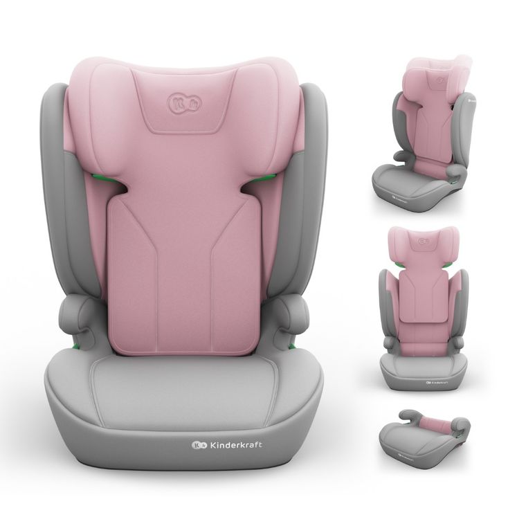Kinderkraft, I-Spark 2 Plus, i-Size, scaun auto, pink, 100-150 cm