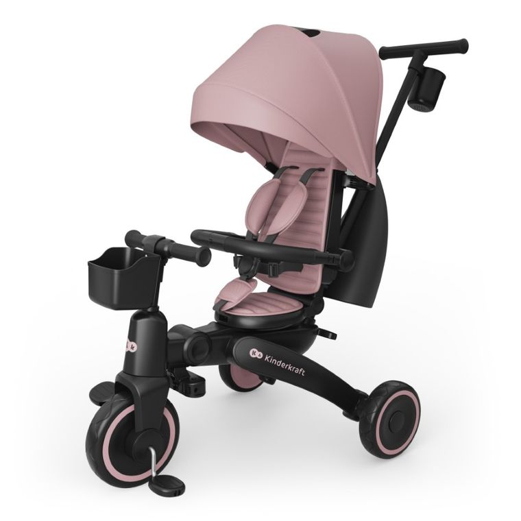 Kinderkraft, Jazz 3, tricicleta multifunctionala 6in1, roz