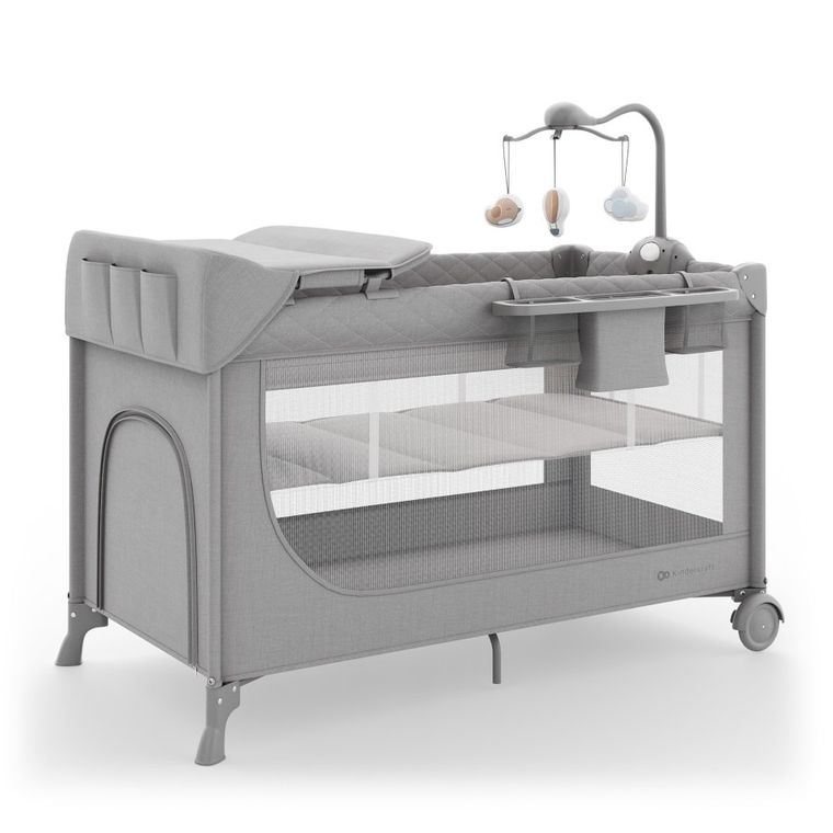 Kinderkraft, Leody Up, patut de calatorie cu accesorii, grey