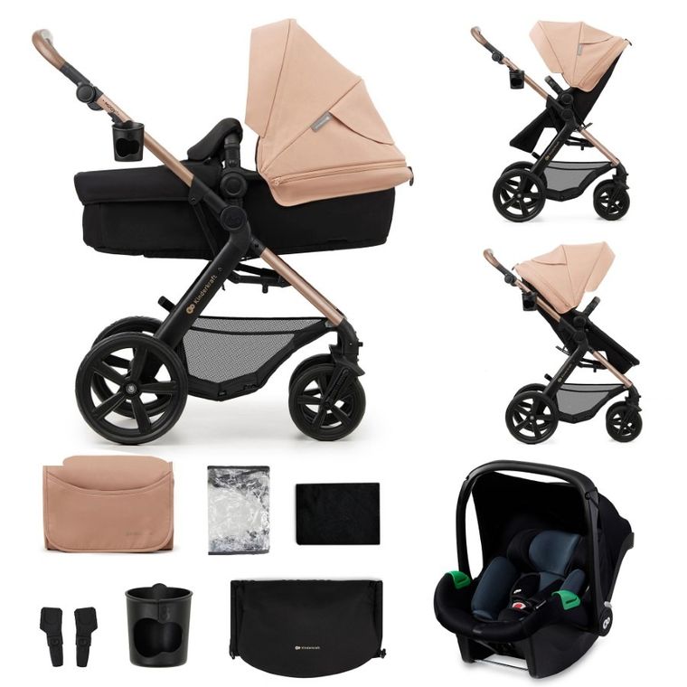 Kinderkraft, Moov 2, carucior multifunctional 3in1, Sand Beige
