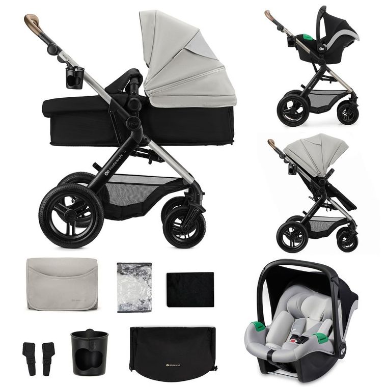Kinderkraft, Moov 2 XL Air, carucior multifunctional, Moonlight Grey