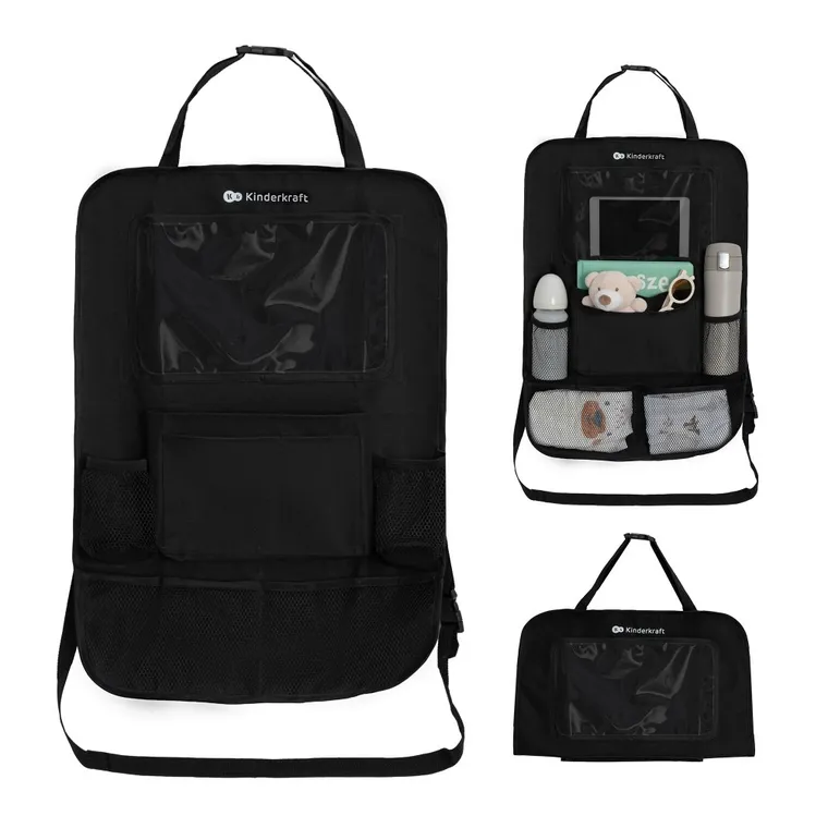 Kinderkraft, organizator auto 2in1, negru