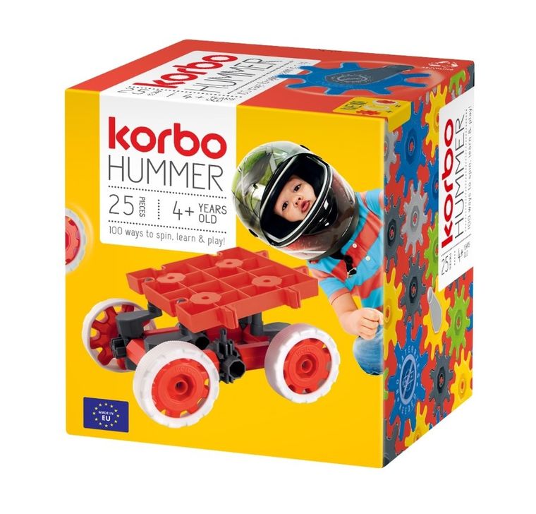 Korbo, Hummer, set de constructie, 25 piese, rosu