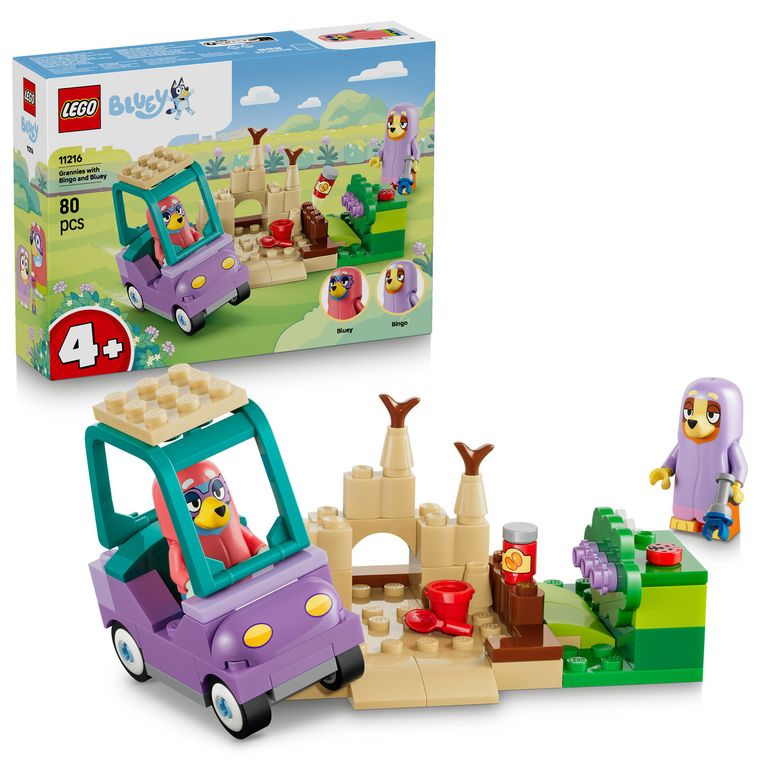 LEGO Bluey, Bingo si Blue se joaca de-a bunicutele, 11216