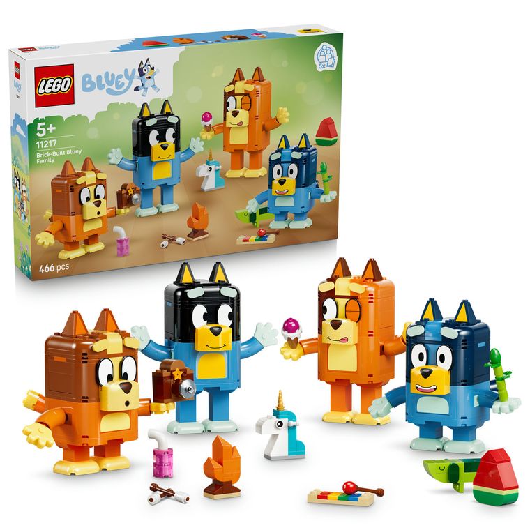 LEGO Bluey, Familia lui Blue din caramizi, 11217