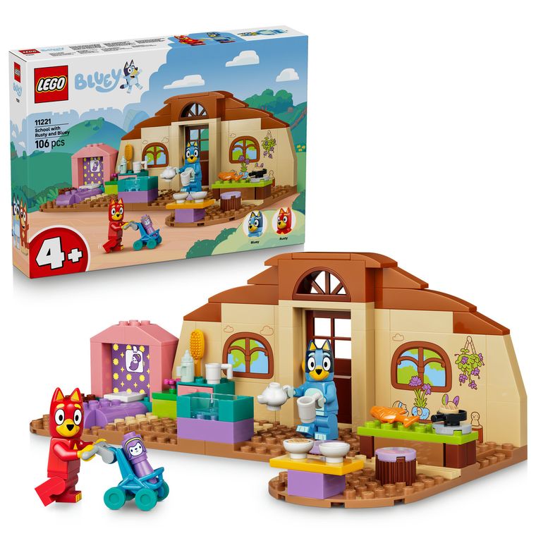 LEGO Bluey, La scoala cu Rusty si Blue, 11221