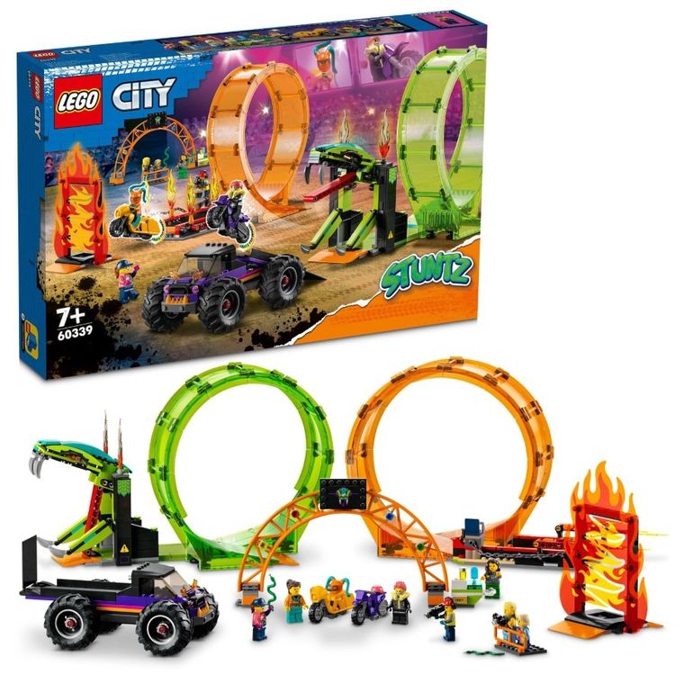 LEGO City, Arena de cascadorii cu doua bucle, 60339