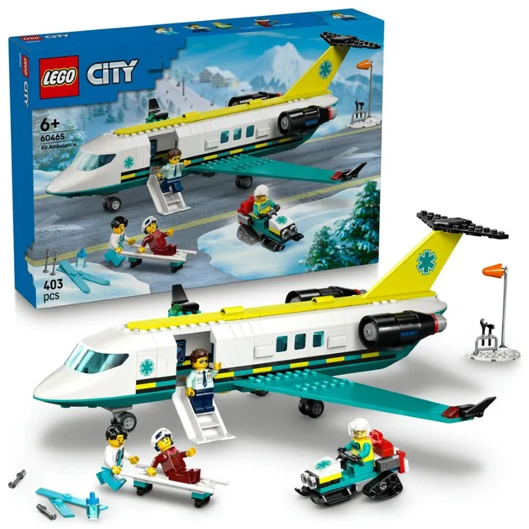 LEGO City, Avion-ambulanta pentru urgente, 60465