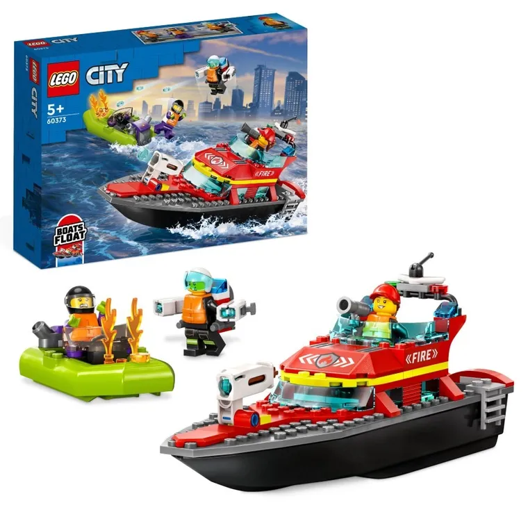 LEGO City, Barca de salvare a pompierilor, 60373