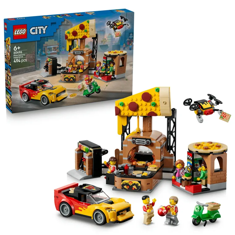LEGO City, Experienta livrarii de pizza cu vehicule, 60496