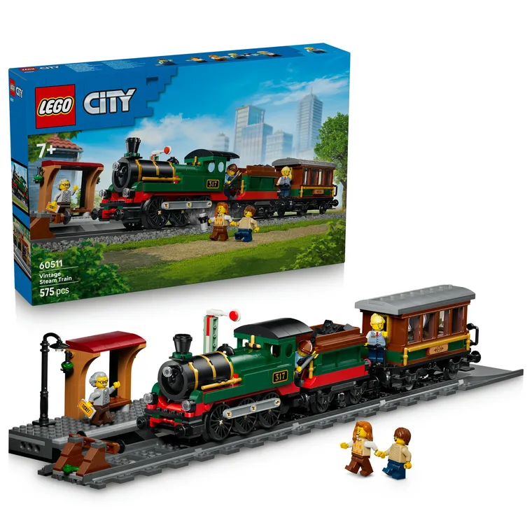 LEGO City, Tren cu aburi vintage, 60511