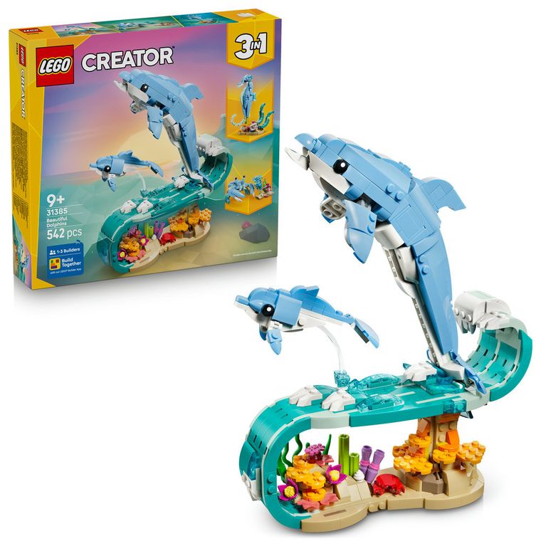 LEGO Creator, Animale marine: Delfini superbi, 31385