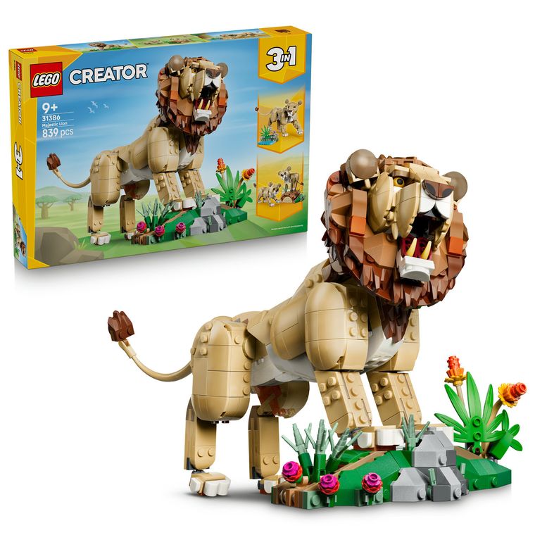LEGO Creator, Animale salbatice: Leu maiestuos, 31386