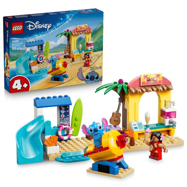 LEGO Disney Classic, Distractie pe plaja cu Lilo si Stitch, 43280