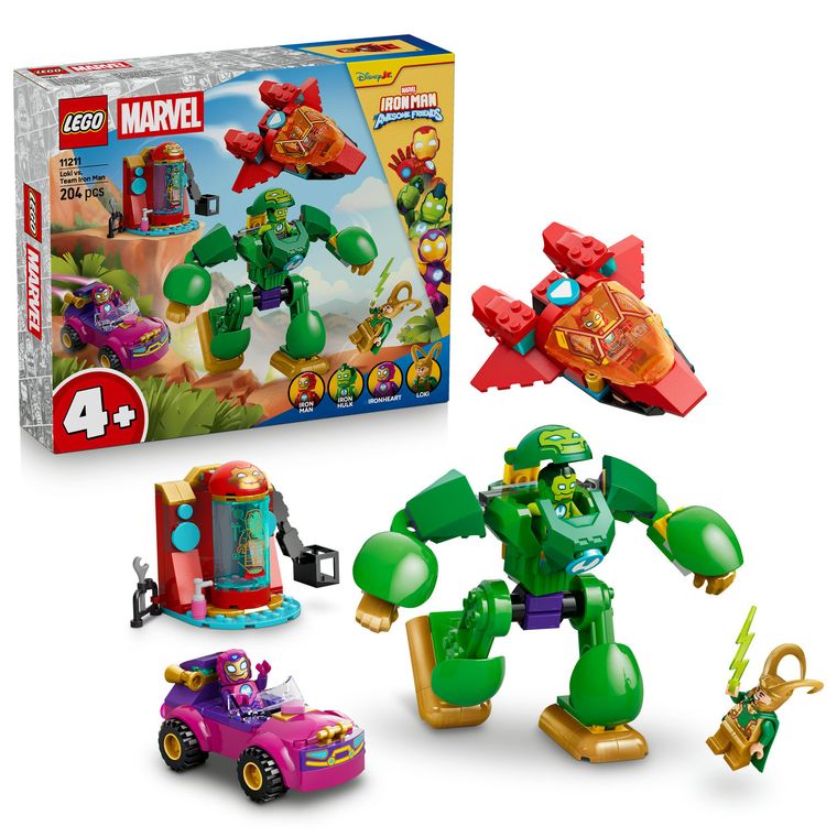 LEGO Disney Junior Marvel, Loki vs Echipa lui Iron Man, 11211