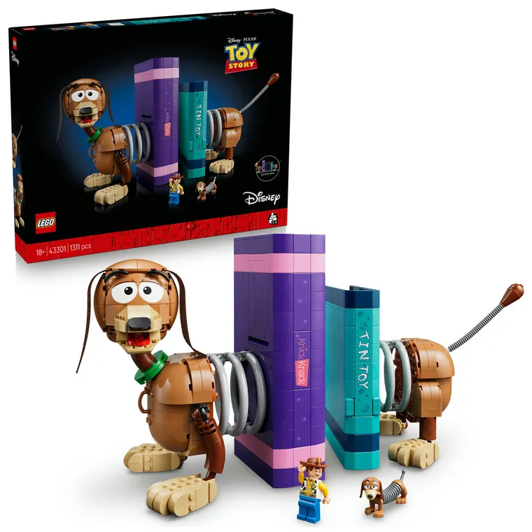 LEGO Disney Pixar, Opritoare de carti Cainele Slinky din Povestea jucariilor, 43301