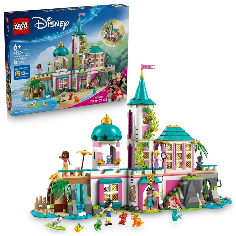 LEGO Disney Princess, Castel de printesa si animalute regale, 43267