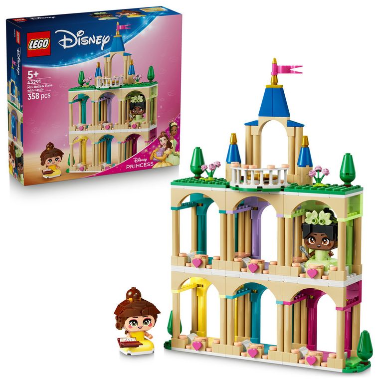 LEGO Disney Princess, Miniprintesele Belle si Tiana la castel, 43291