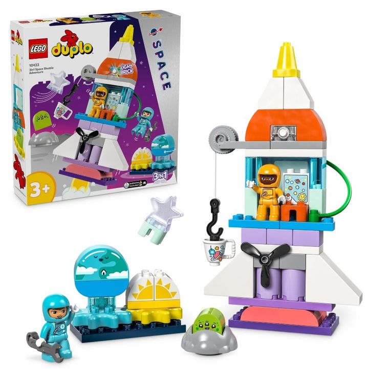 LEGO DUPLO, Aventura cu naveta spatiala 3 in 1, 10422