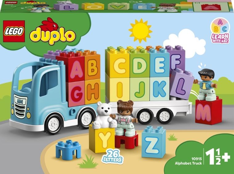 LEGO DUPLO Creative Play, Primul meu camion cu litere, 10915