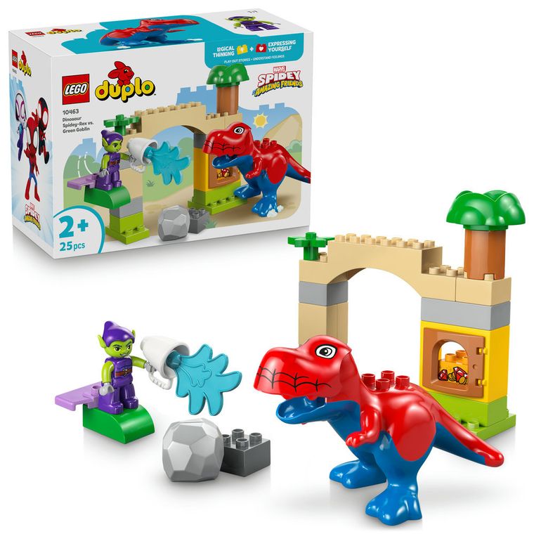 LEGO DUPLO, Dinozaurul Spidey-Rex vs Green Goblin, 10463