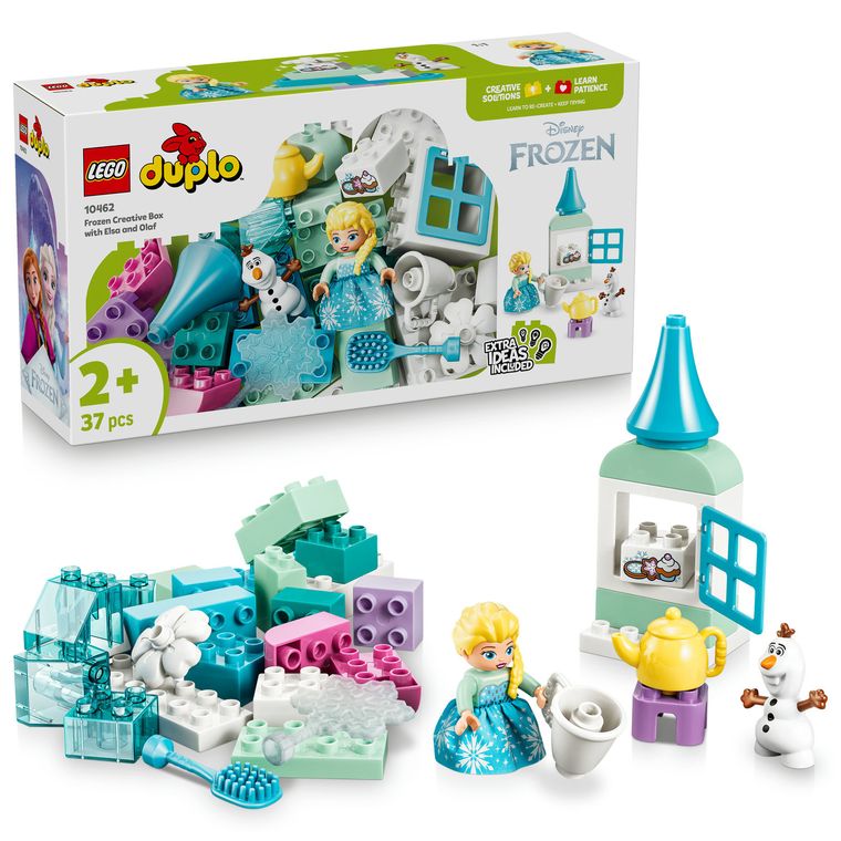 LEGO DUPLO Disney, Cutie creativa cu Elsa si Olaf din Regatul de gheata, 10462