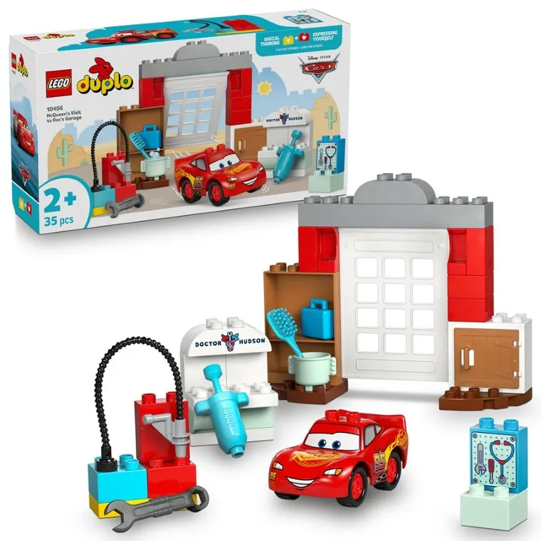LEGO DUPLO Disney, Vizita lui McQueen la garajul lui Doc, 10456