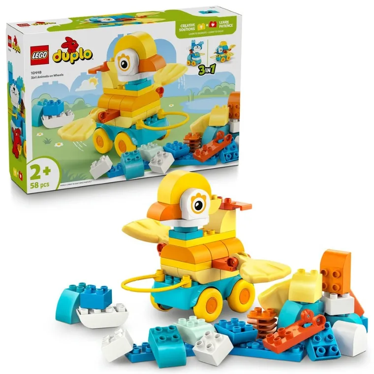 LEGO DUPLO Town, Animale pe roti 3 in 1, 10448