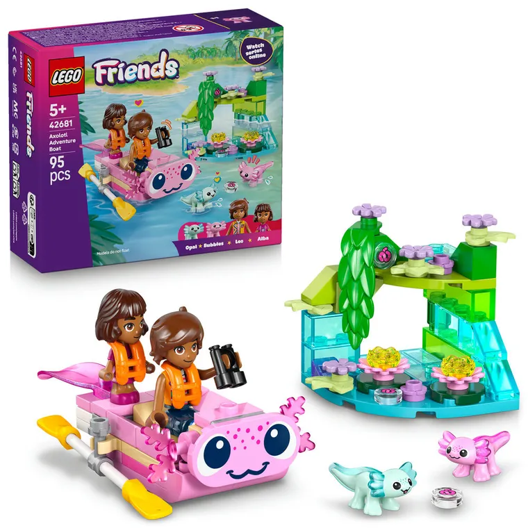 LEGO Friends, Barca-axolotl pentru aventuri, 42681