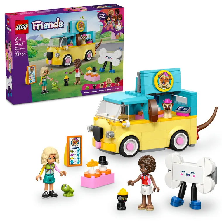 LEGO Friends, Furgoneta cu accesorii pentru animale de companie, 42678
