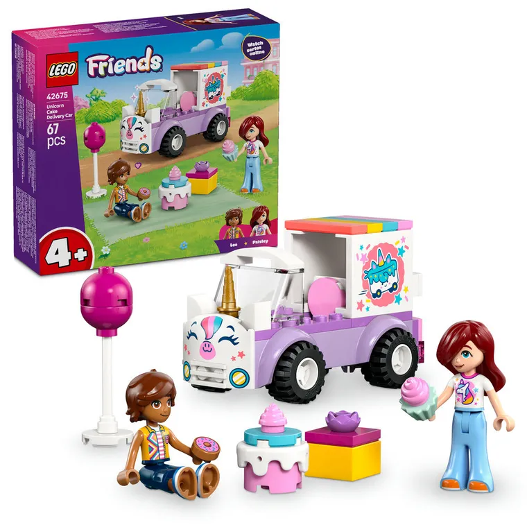 LEGO Friends, Masina-unicorn pentru livrare de torturi, 42675
