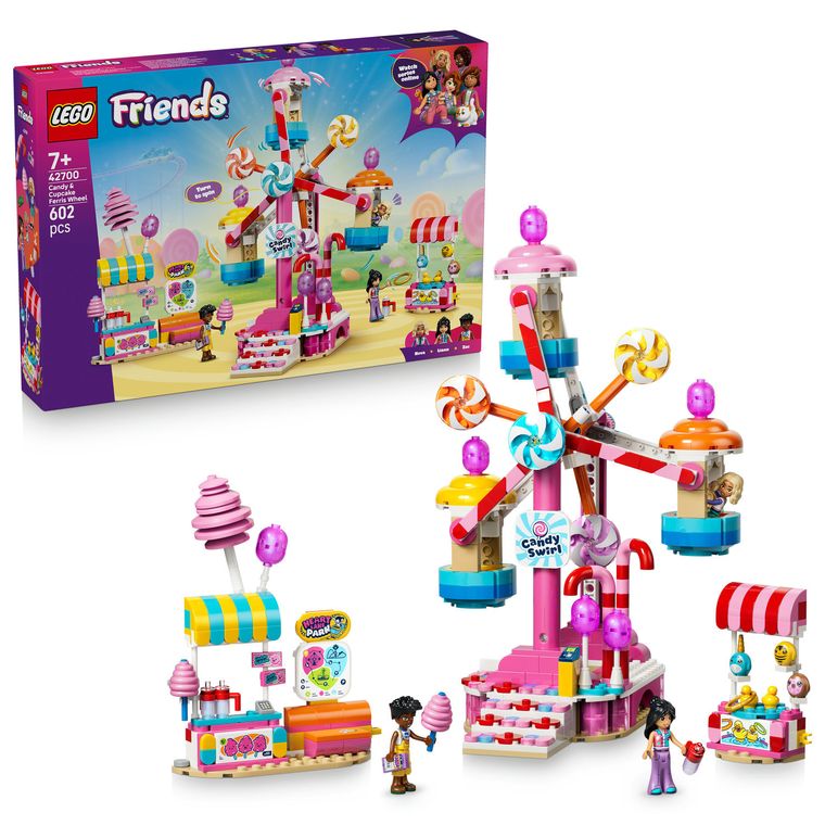 LEGO Friends, Roata Ferris cu bomboane si briose, 42700