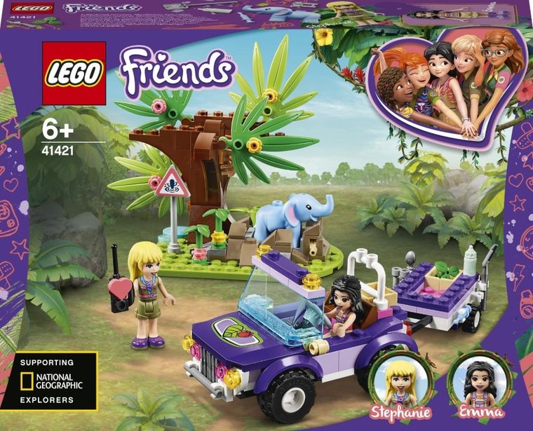 LEGO Friends, Salvarea puiului de elefant din jungla, 41421