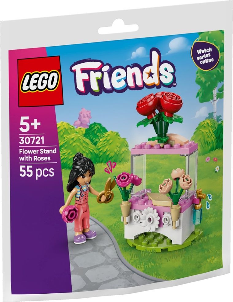 LEGO Friends, Stand cu trandafiri, 30721