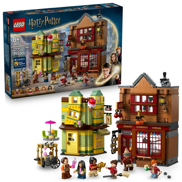 LEGO Harry Potter TM, Furnituri Vajthat de calitate si magazin de inghetata, 76452