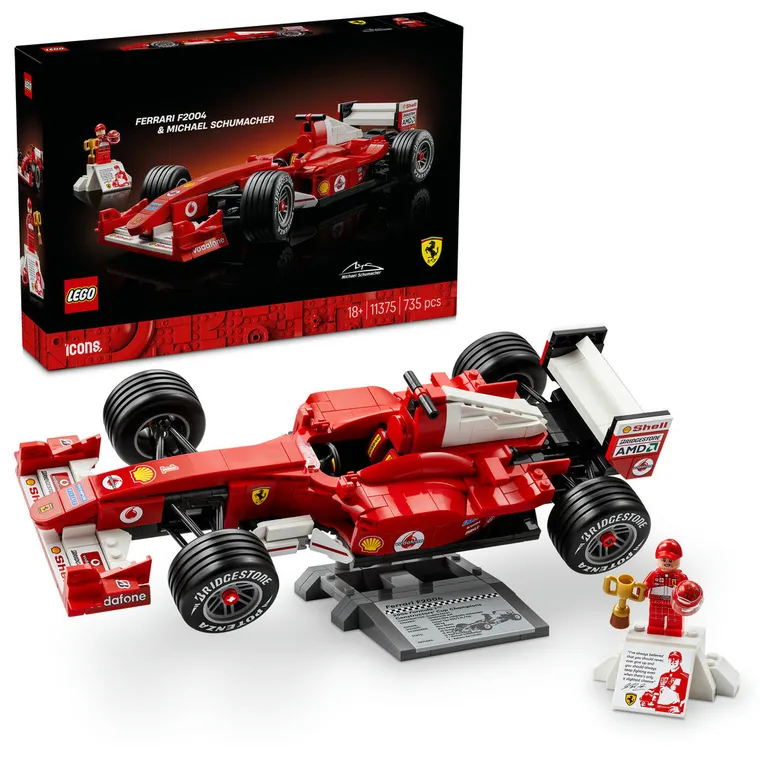 LEGO Icons, Ferrari F2004 si Michael Schumacher, 11375