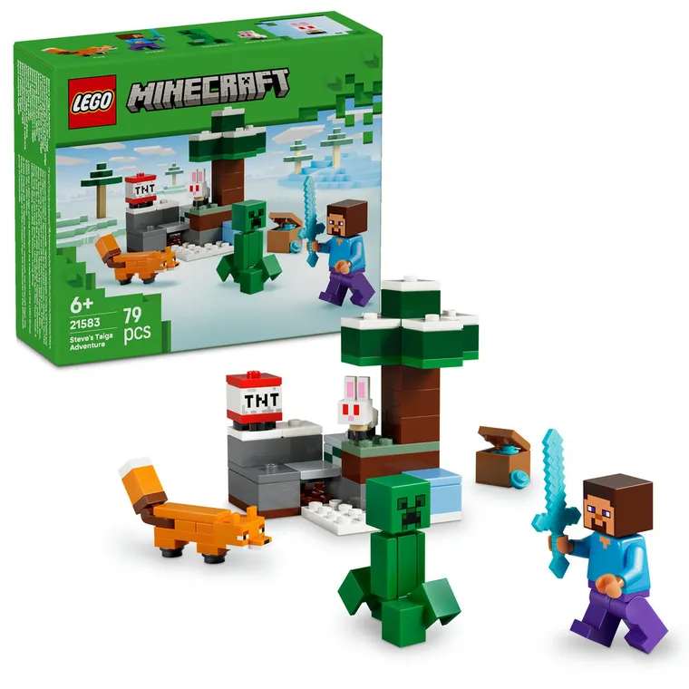 LEGO Minecraft, Aventura din Taiga a lui Steve, 21583
