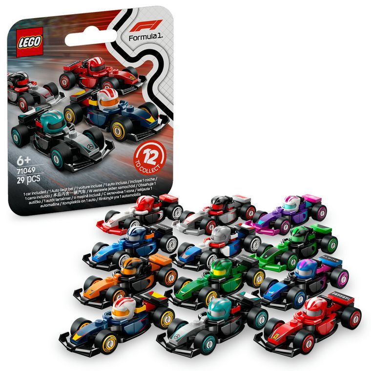 LEGO Minifigures, Masini de curse F1 de colectie, 71049