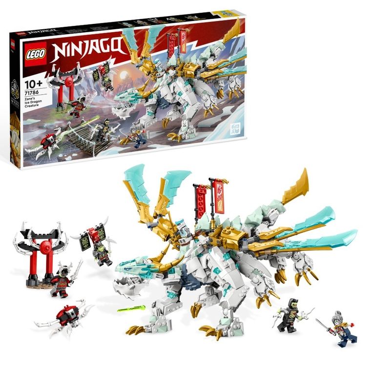 LEGO NINJAGO, Creatura Dragon de gheata a lui Zane, 71786 - smyk.ro