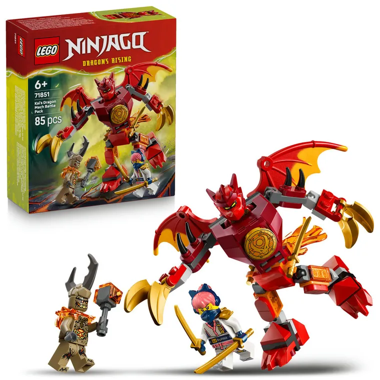 LEGO NINJAGO, Pachet de lupta cu robotul dragon al lui Kai, 71851