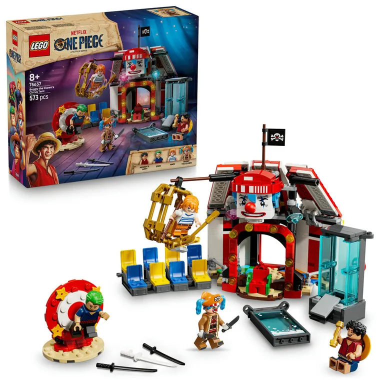 LEGO ONE PIECE, Cortul de circ al clovnului Buggy, 75637