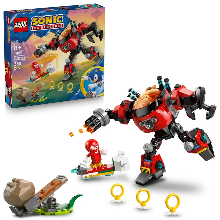 LEGO Sonic, Knuckles vs. Dr. Eggman si robotul Egg Crusher, 77005
