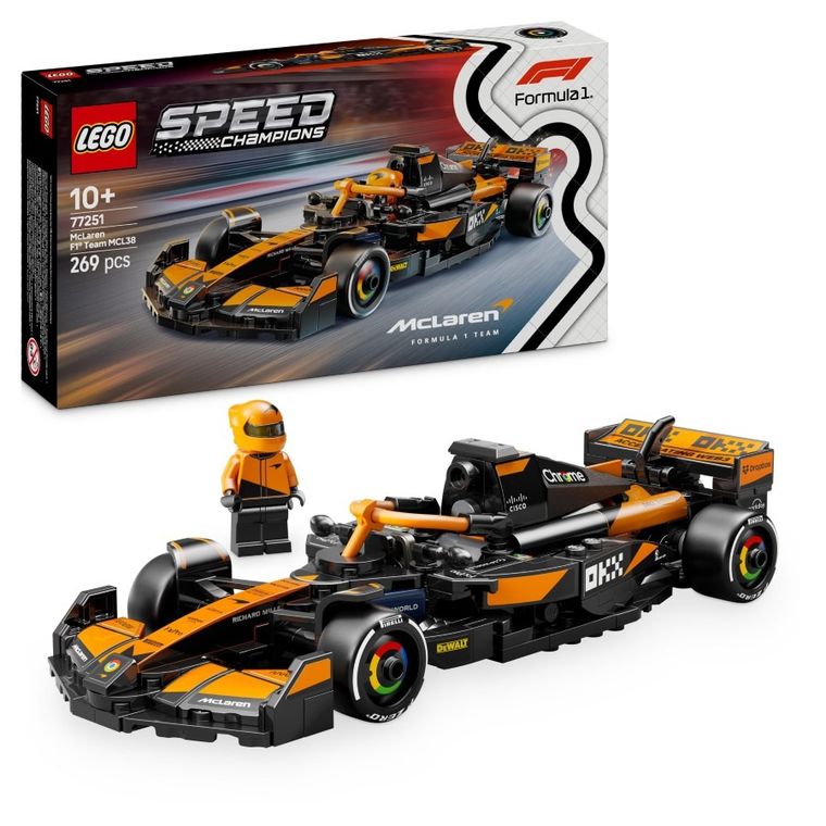 LEGO Speed Champions, Masina de curse McLaren F1 Team MCL38, 77251