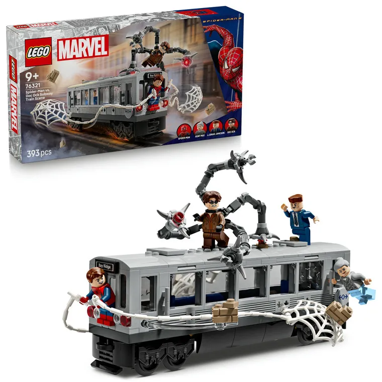 LEGO Super Heroes, Lupta de pe acoperisul trenului dintre Omul-Paianjen si Doc Ock, 76321