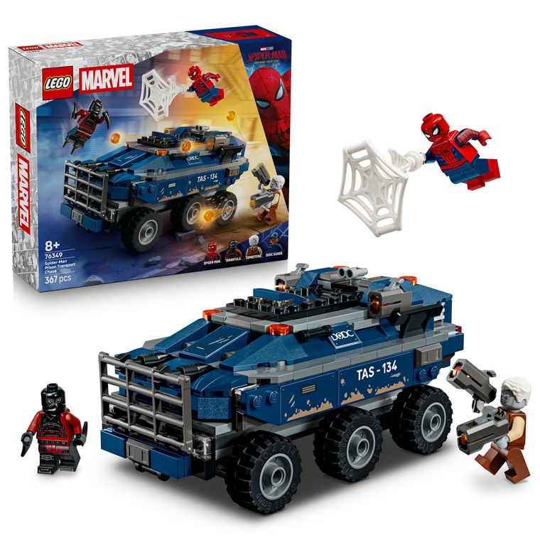 LEGO Super Heroes, Urmarire cu Omul Paianjen si masina inchisorii, 76349
