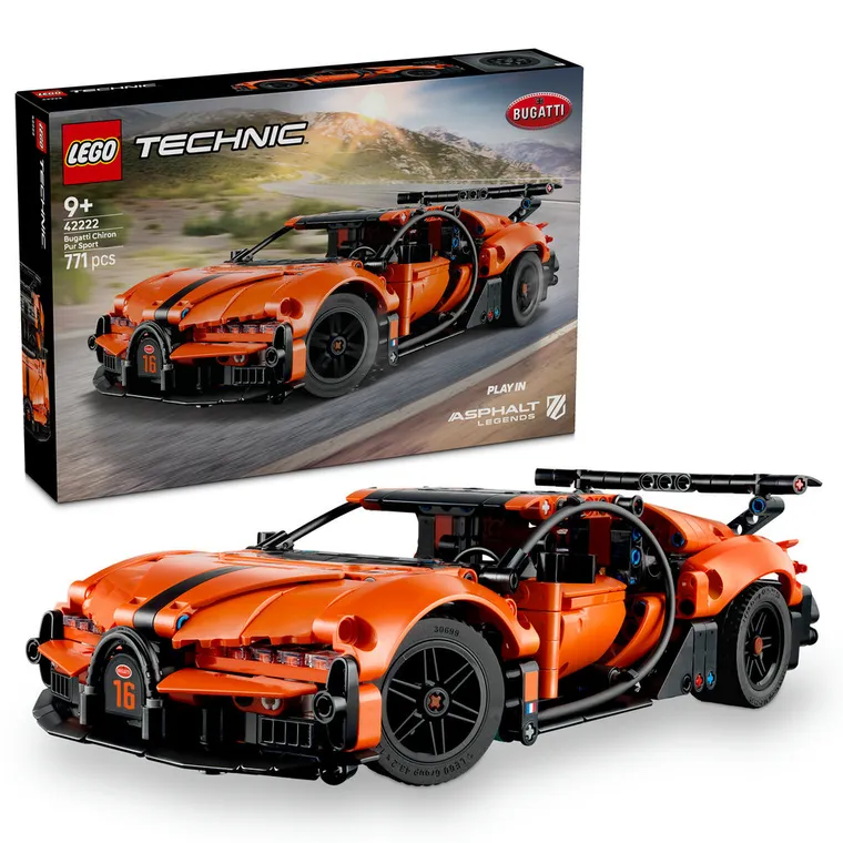 LEGO Technic, Hipermasina Bugatti Chiron Pur Sport, 42222