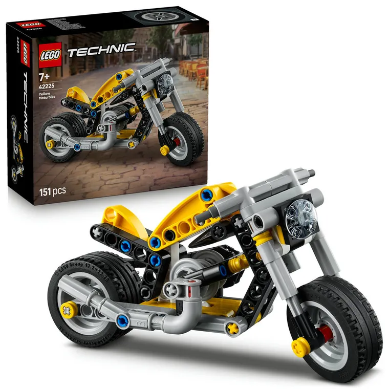 LEGO Technic, Motocicleta galbena, 42225