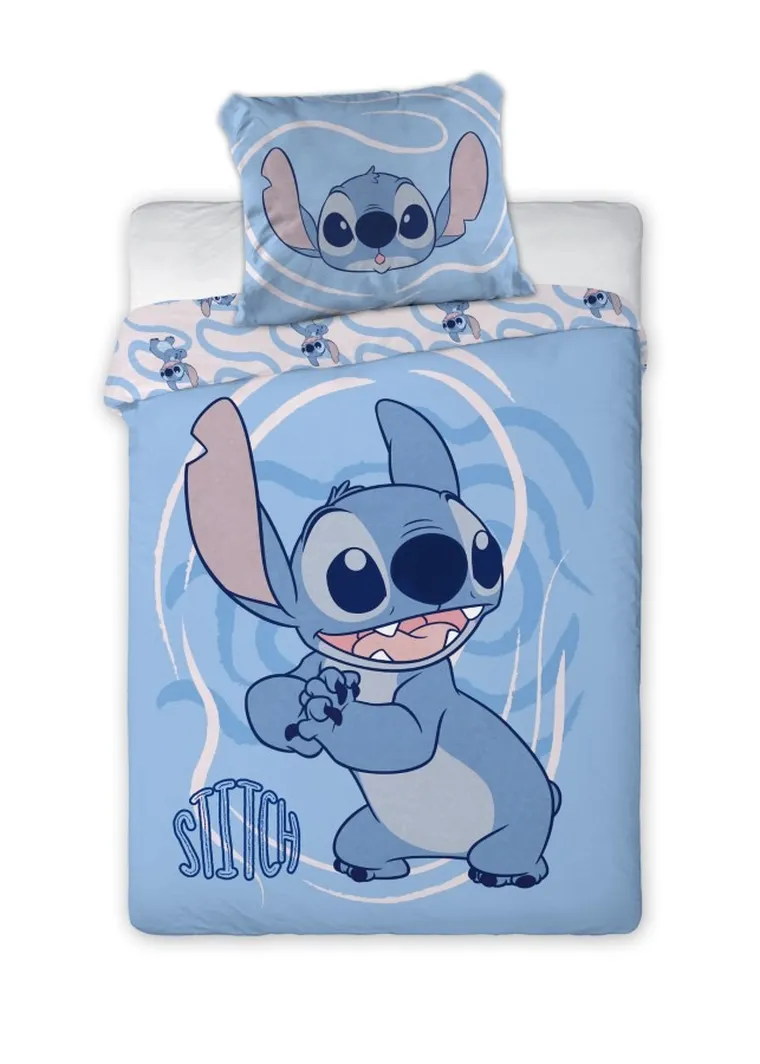 Lilo si Stitch, set lenjerie de pat single, 100-135 cm